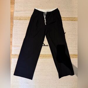 Zara black and white track pant trouser size S